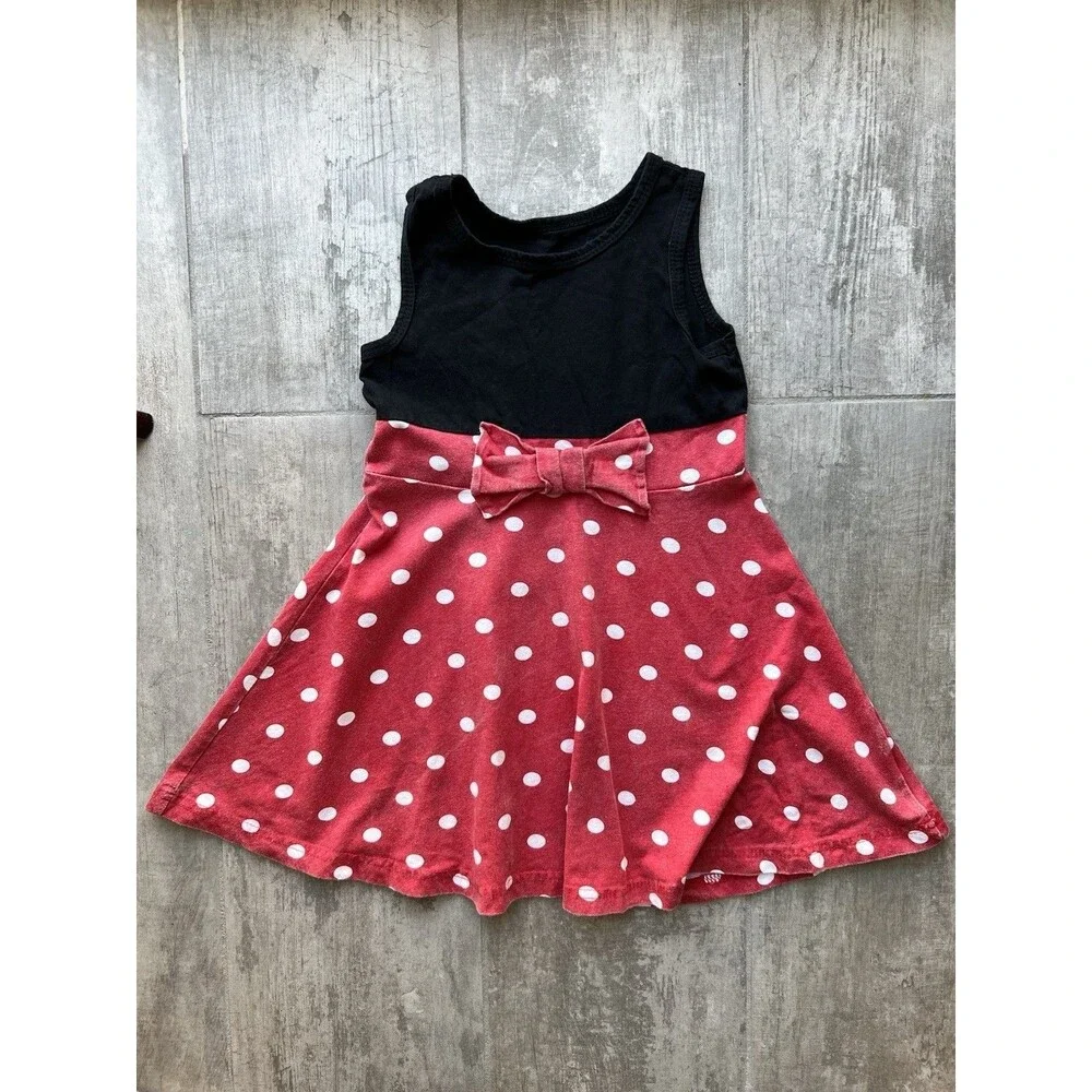 Los Angeles Boutique Minnie Mickey Mouse Disney Cotton Summer Sundress 4T